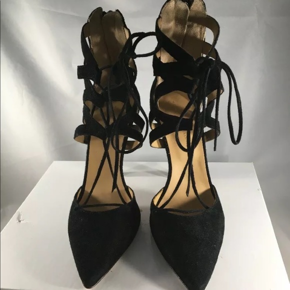 Mercanti Fiorentini Ghillie Black Heels (NIB) - Picture 2 of 8